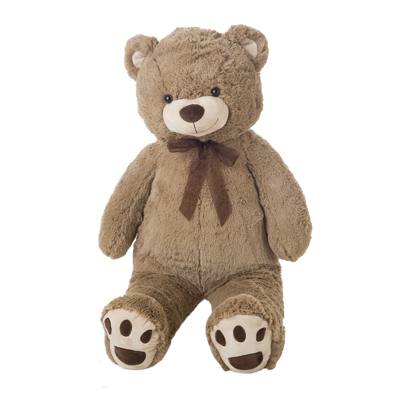 Urso de Peluche Gigante Sentado 100Cm Castanho Claro